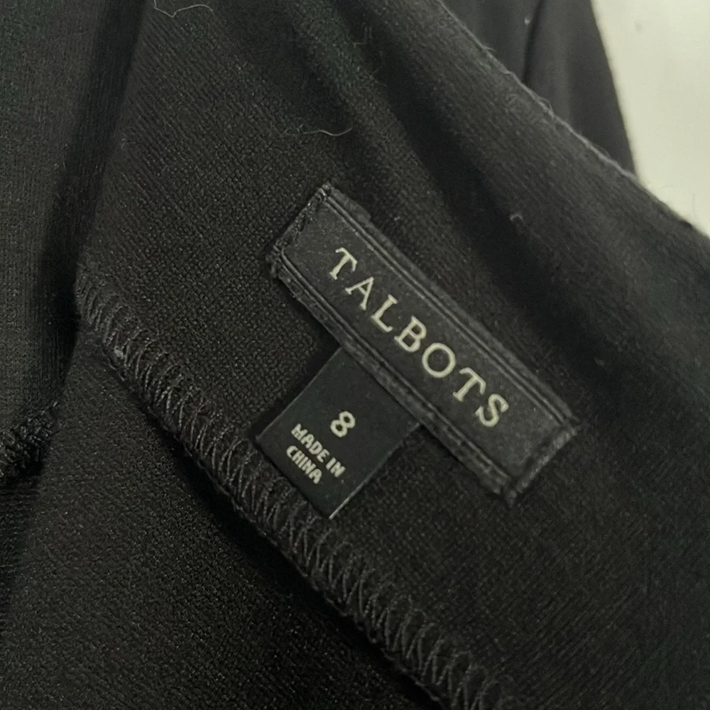 Talbots Basic Black Long Sleeved Dress - Picture 3 of 3